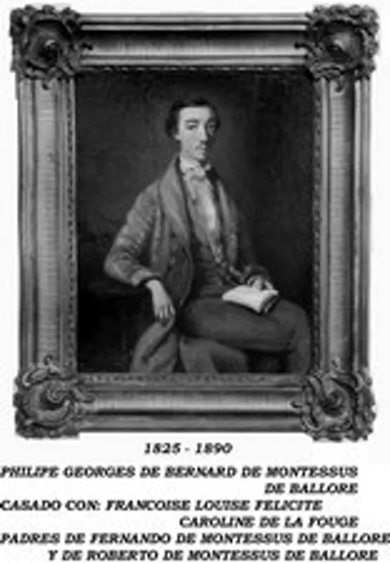 Portrait peint de Philippe de Montessus (1825-1890), père de Fernand, conservé par la branche chilienne